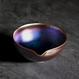 Kiwakoto Suikaen Matcha Pouring Bowl Tenmoku 天目片口抹茶碗