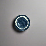 Keizan Kiln: Handcrafted Shino Aikake Guinomi Cup with Wooden Box 桂山作:手造り志野藍掛けぐい呑