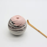 [One-of-a-Kind] Shinro Yamamoto: Marble Porcelain Natsume A / Lidded Container (Pink) yunomi-jp.pro