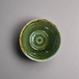 Seiangama: Carved Design Mino-yaki Guinomi Cup 5 Piece Set with Wooden Box 削ぎ五様ぐい呑揃