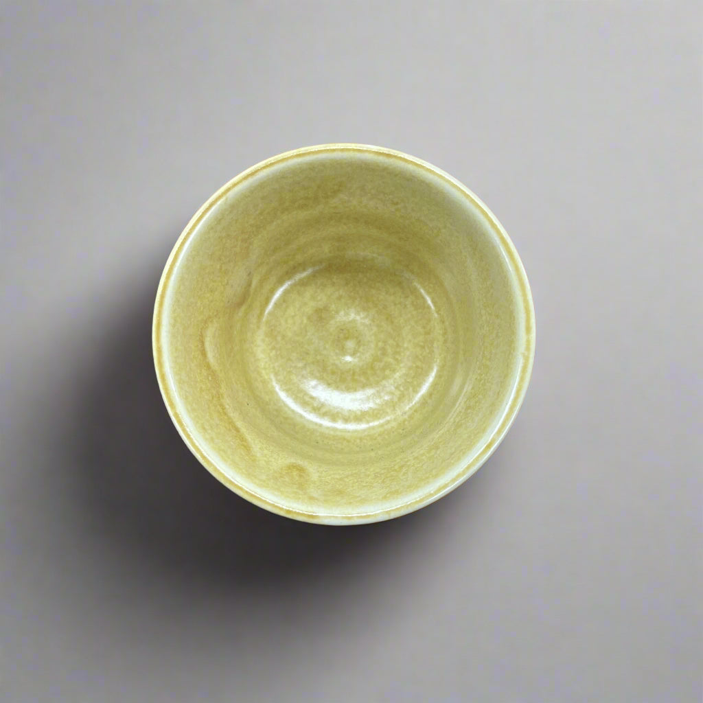 Seiangama: Carved Design Mino-yaki Guinomi Cup 5 Piece Set with Wooden Box 削ぎ五様ぐい呑揃