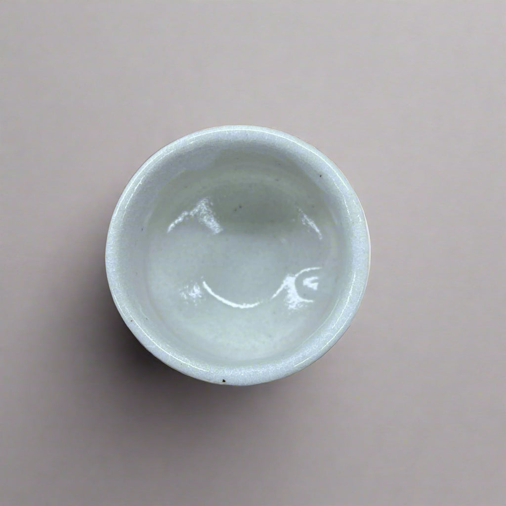 Seiangama: Handmade Mino-yaki Guinomi Cup 5 Piece Set with Wooden Box 手造り五様ぐい呑揃