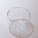 Origami  - Glass Katakuchi Matcha Bowl with Pouring Lip