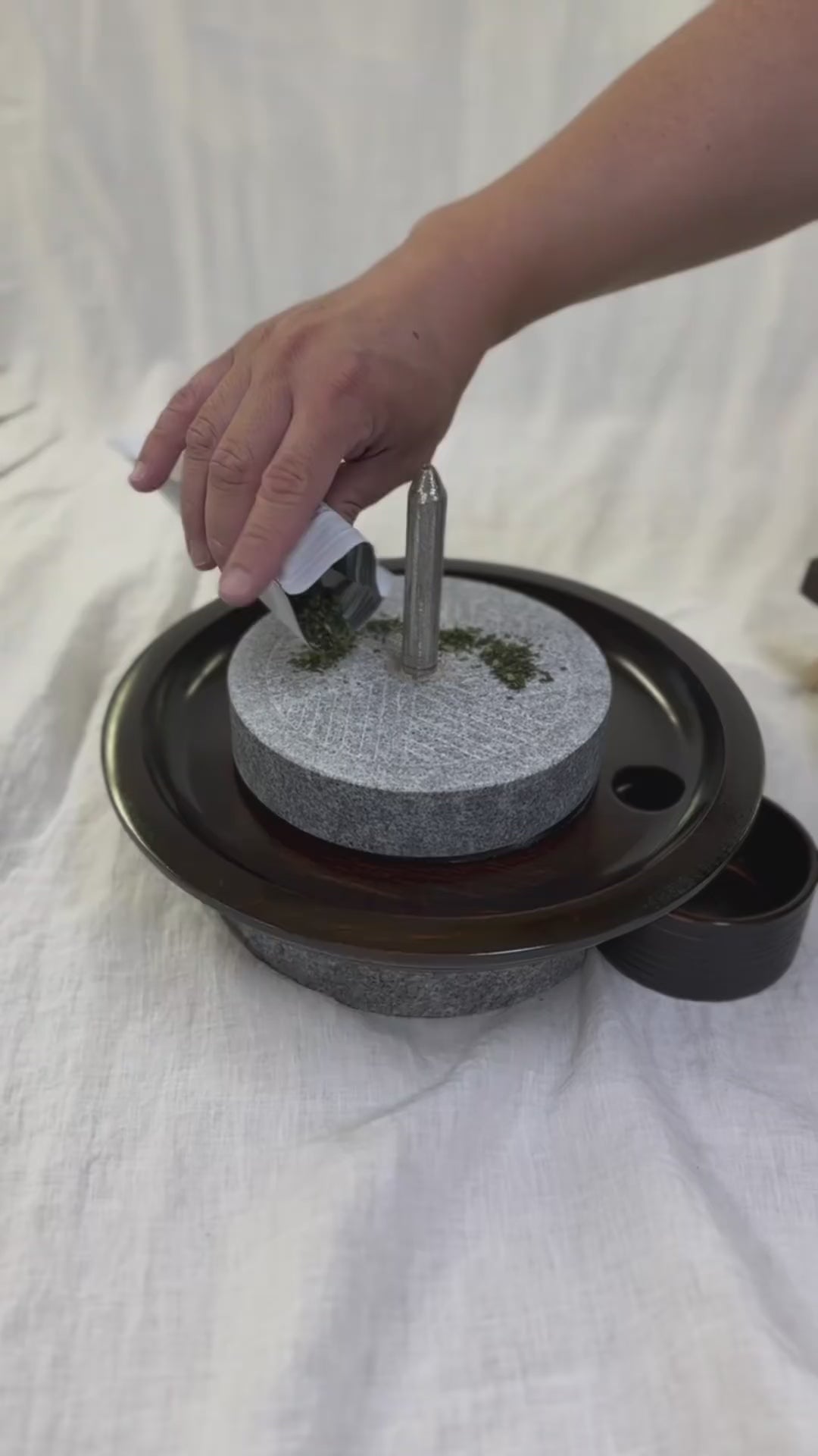 Nakayama Stoneworks: Personal Matcha Stone Mill (Large)