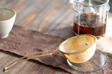 Three Snow: Tea Strainer and Glass Kyusu Set (Gold)