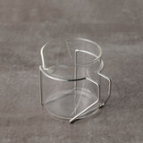 Three Snow: Tea Strainer and Glass Kyusu Set (Pink Gold)