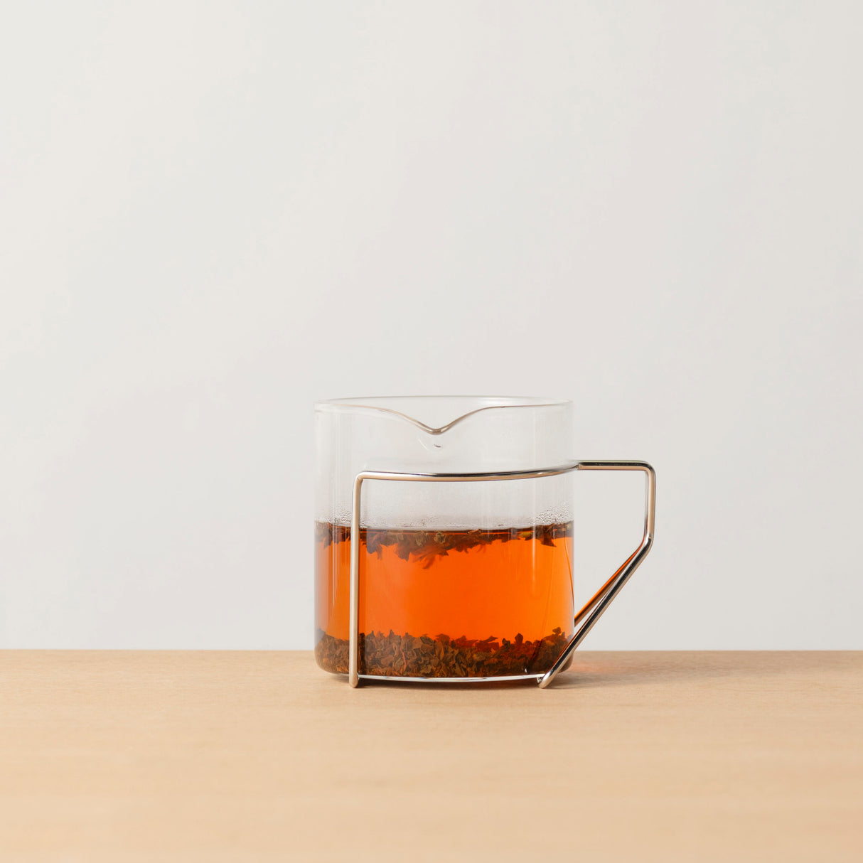 Three Snow: Tea Strainer and Glass Kyusu Set (Pink Gold)