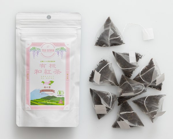 #0059.S5 NaturaliTea (Tea Seven): Organic Black Tea with Sakura Leaves 桜葉入り有機和紅茶テイーバッグ 2g x 8 bags