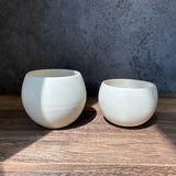 (2025 new arrival) SHIKIKA - Korokoro Round Yunomi Cup - White