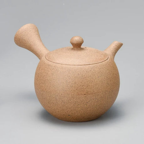 Yamaki Ikai F510: Camel color Tokoname Yakishime Kyusu Tea Pot (240 cc) 常滑 焼〆急須 キャメル小丸