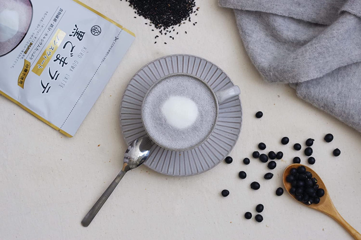 Black Sesame (Kurogoma) Latte Non-Sweetened by Kuki Sangyo - yunomi-jp.pro