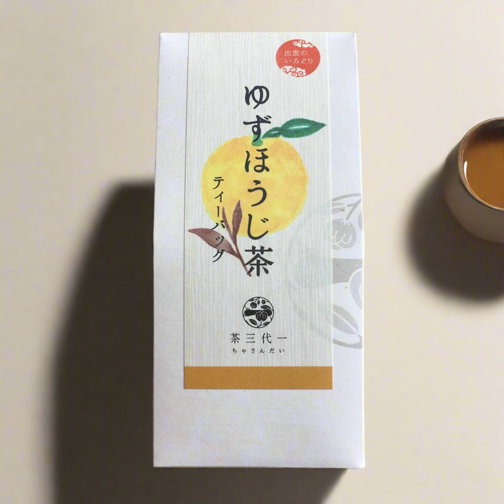 Chasandai: Yuzu Hojicha - Citrus flavored Hojicha Tea Bags (3g x 7 tea bags) - yunomi-jp.pro