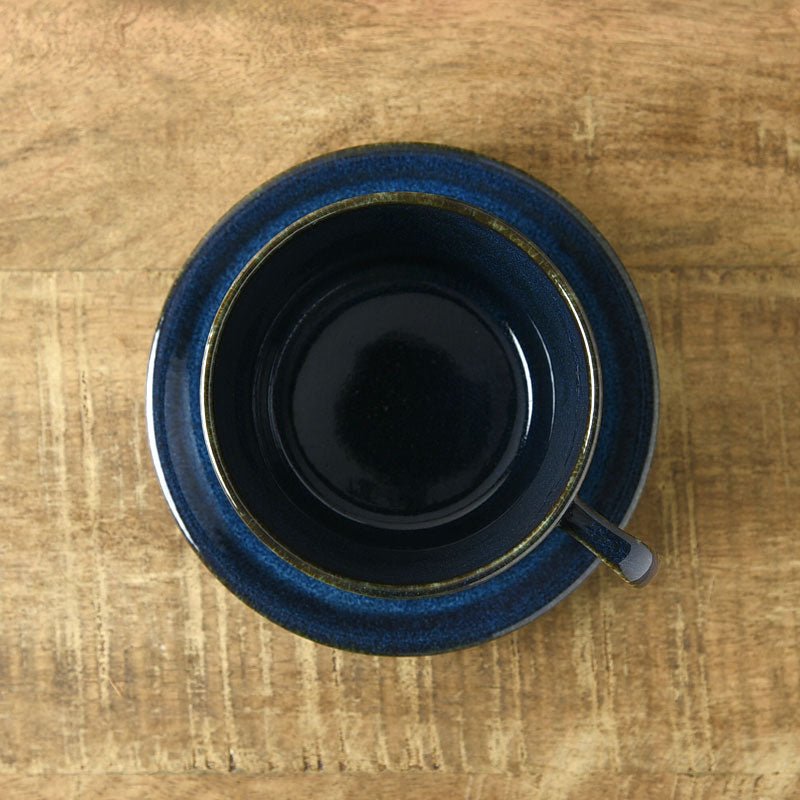 Deep Scandinavian Blue - Tea Cup & Saucer - yunomi-jp.pro