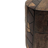 Fujiki Denshiro: Frosted Oyamazakura Bark Chazutsu (Vertical Stripe) by Arakawa Keitaro 総皮茶筒 大山桜 霜降皮 縦（荒川慶太郎　作） - yunomi-jp.pro