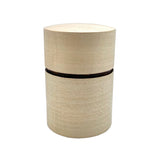 Fujiki Denshiro: Obizutsu Tea Canister - Kaede Maple 帯筒茶筒かえで - yunomi-jp.pro