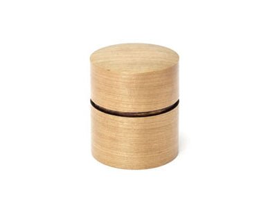 Fujiki Denshiro: Obizutsu Tea Canister - Sakura 帯筒茶筒さくら - yunomi-jp.pro