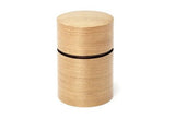 Fujiki Denshiro: Obizutsu Tea Canister - Sakura 帯筒茶筒さくら - yunomi-jp.pro