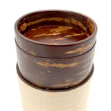Fujiki Denshiro: Obizutsu Tea Canister - Silky Oak 帯筒茶筒シルキーオーク - yunomi-jp.pro