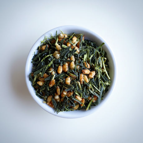 Hachimanjyu: Organic Yakushima Genmaicha Brown Rice Green Tea 有機玄米茶 (JAS certified) - yunomi-jp.pro
