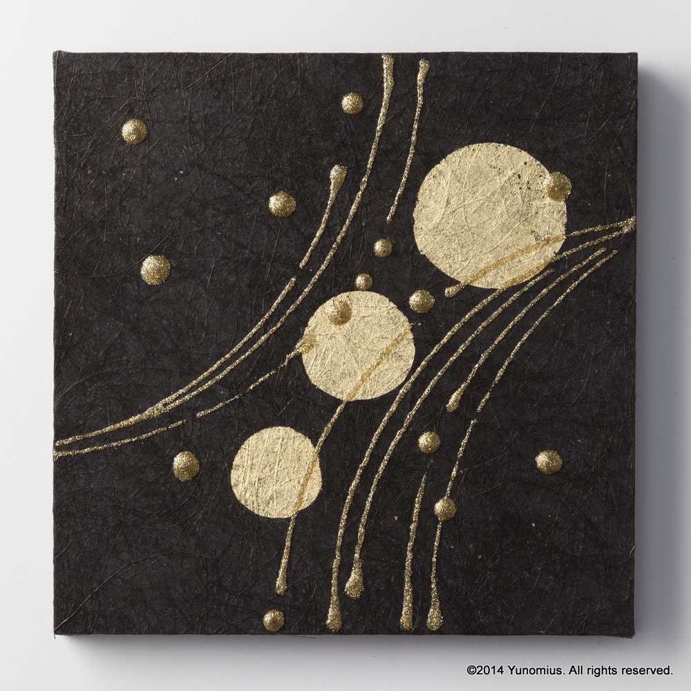 Hana & Haku: Decorative Washi Paper Panel (Black #1) - yunomi-jp.pro