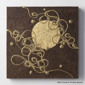 Hana & Haku: Decorative Washi Paper Panel (Brown #3) - yunomi-jp.pro