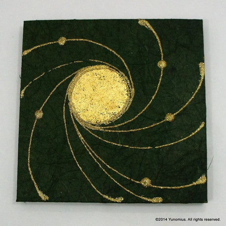 Hana & Haku: Decorative Washi Paper Panel (Green #4) - yunomi-jp.pro