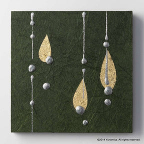 Hana & Haku: Decorative Washi Paper Panel (Green #5) - yunomi-jp.pro