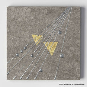 Hana & Haku: Decorative Washi Paper Panel (Grey #3) - yunomi-jp.pro