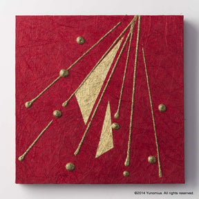 Hana & Haku: Decorative Washi Paper Panel (Red #1) - yunomi-jp.pro