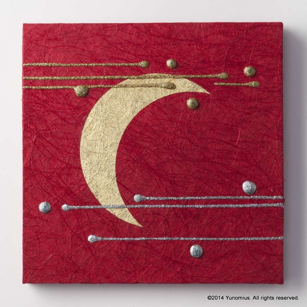 Hana & Haku: Decorative Washi Paper Panel (Red #3) - yunomi-jp.pro