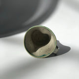 Hiroshi Hirai: Heart Shaped Mug Cup, Green Accents - yunomi-jp.pro