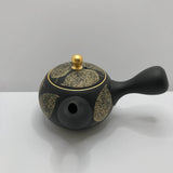Isobe Ceramics mi124: Tokoname Kyusu Shouhou 200 ml 金彩木の葉 - yunomi-jp.pro