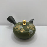 Isobe Ceramics se107: Tokoname Kyusu Golden Grapes Motif by Shouhou 250 ml 金葡萄 - yunomi-jp.pro
