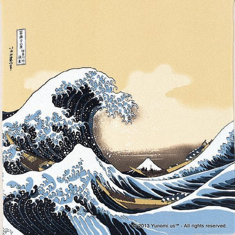 Iyo Yuinoh Center, Furoshiki: The Great Wave off Kanagawa (large) - yunomi-jp.pro