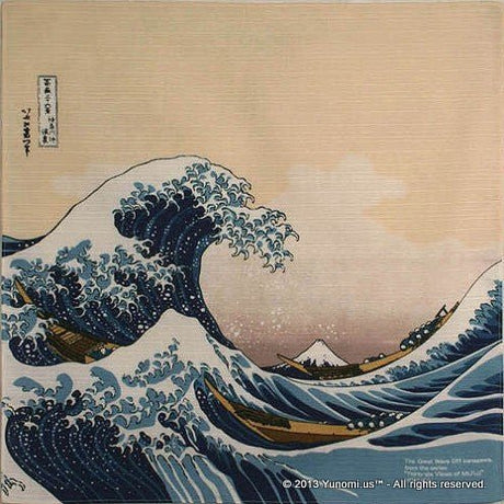 Iyo Yuinoh Center, Furoshiki: The Great Wave off Kanagawa (small) - yunomi-jp.pro