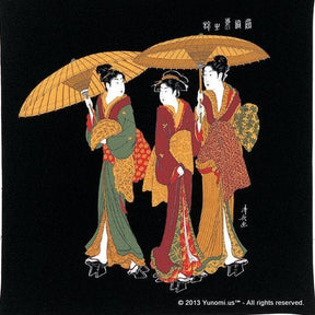 Iyo Yuinoh Center, Furoshiki: Women Returning from the Public Bath House (large) - yunomi-jp.pro