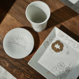 Kamigata Ryugi: Haiku Series Plate Set, Gold - yunomi-jp.pro