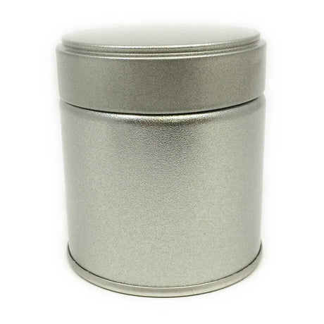 Matcha Tea Can, Silver Screw Top - yunomi-jp.pro