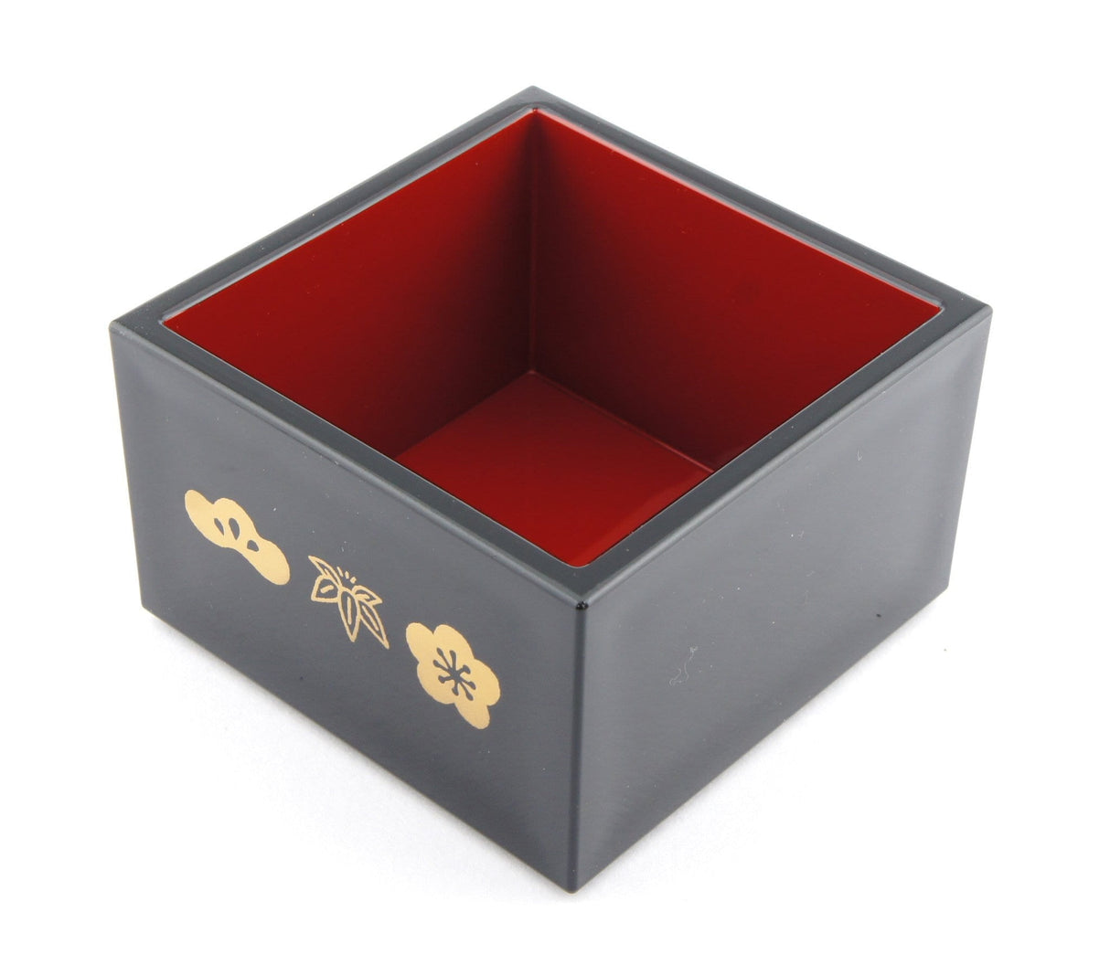 Miyama: Masu #4 Black - Shochikubai (Pine, Bamboo, Plum) - yunomi-jp.pro