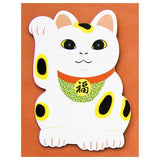 Muromachi Printing: Manekineko Cat Postcard - yunomi-jp.pro