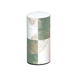 Okumura Seikan: Tea Can, Washi Paper - Gold leaf green　讃香　グリーン - yunomi-jp.pro