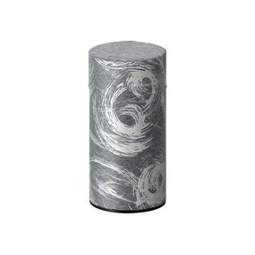 Okumura Seikan: Tea Can, Washi Paper - Nankyo Black Silver 南郷 黒銀 - yunomi-jp.pro