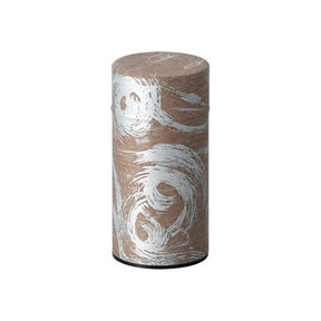 Okumura Seikan: Tea Can, Washi Paper - Nankyo Brown Silver 南郷 茶銀 - yunomi-jp.pro