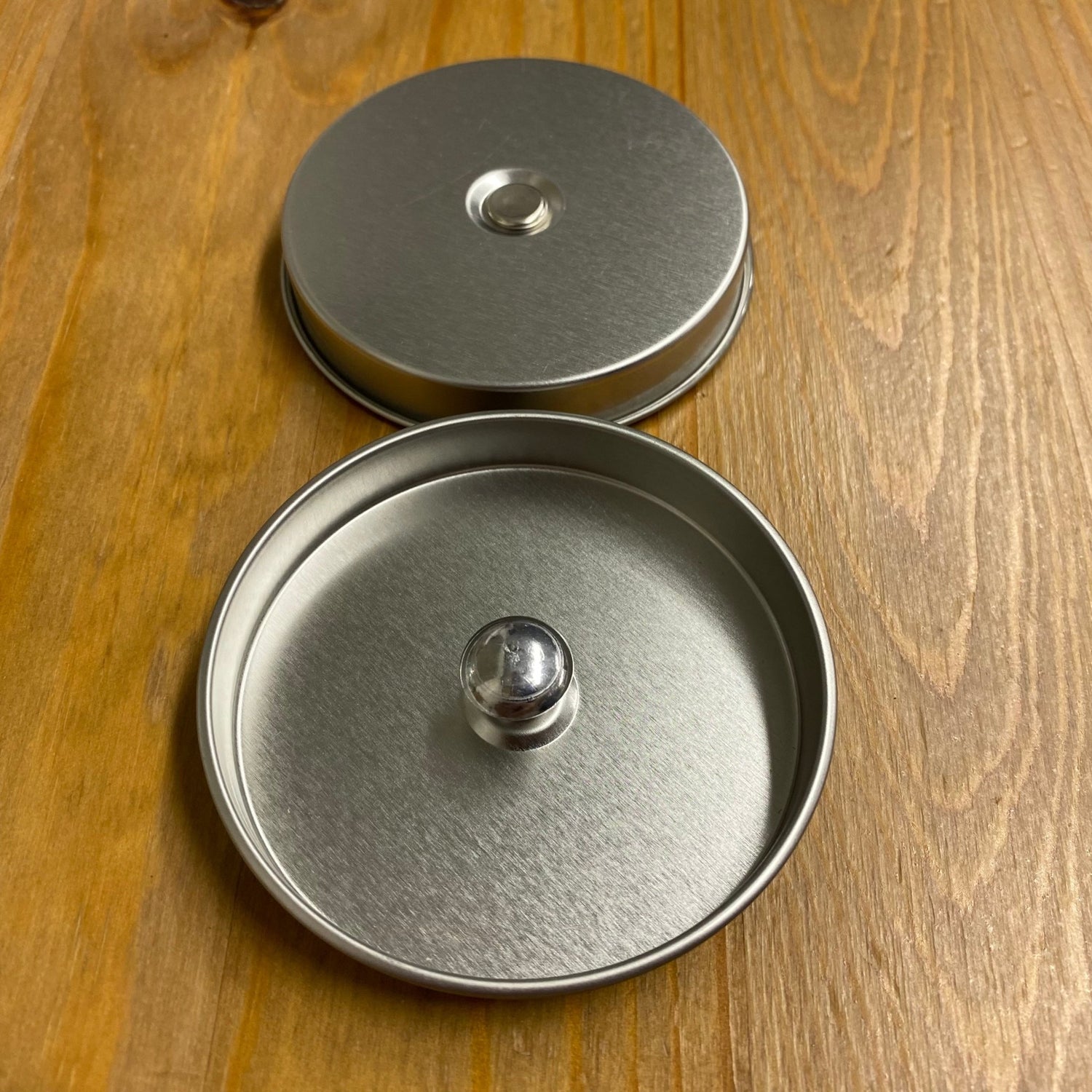 Okumura Seikan: Tin Presentation Lids for Storage Cannisters (40g / 175g sizes) - yunomi-jp.pro