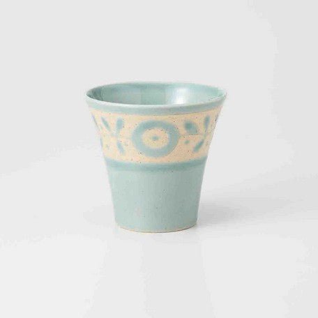 Saikai Ceramics: Gaeden, Tea Cup, Baby Blue - yunomi-jp.pro