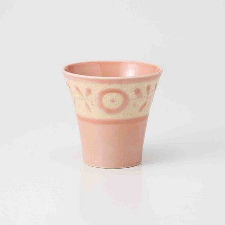 Saikai Ceramics: Gaeden, Tea Cup, Baby Pink - yunomi-jp.pro