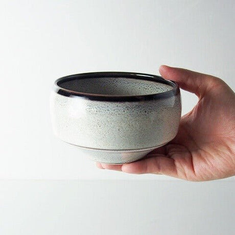 Saikai Ceramics: Hakuwan - Shiroyuzu, White Yuzu Porcelain Matcha Bowl with Gift Box - yunomi-jp.pro