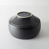Saikai Ceramics: Hakuwan - Wabikuro, Black Porcelain Matcha Bowl with Gift Box - yunomi-jp.pro