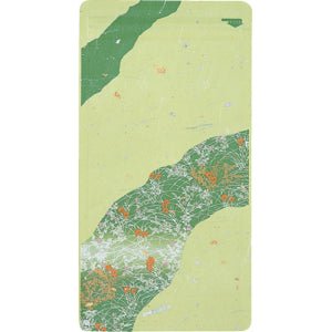 Seiwa 10413: Resealable bag (Japanese washi paper, green, flat, 120 x 230 mm) - yunomi-jp.pro