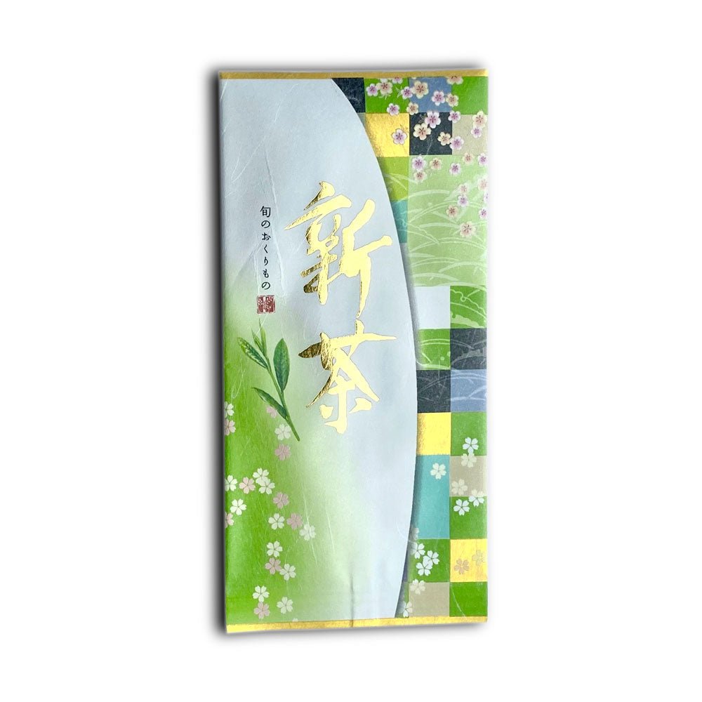 Seiwa 21570: Washi paper bag, flat 110 x 230, Shincha Bag 新茶 - yunomi-jp.pro